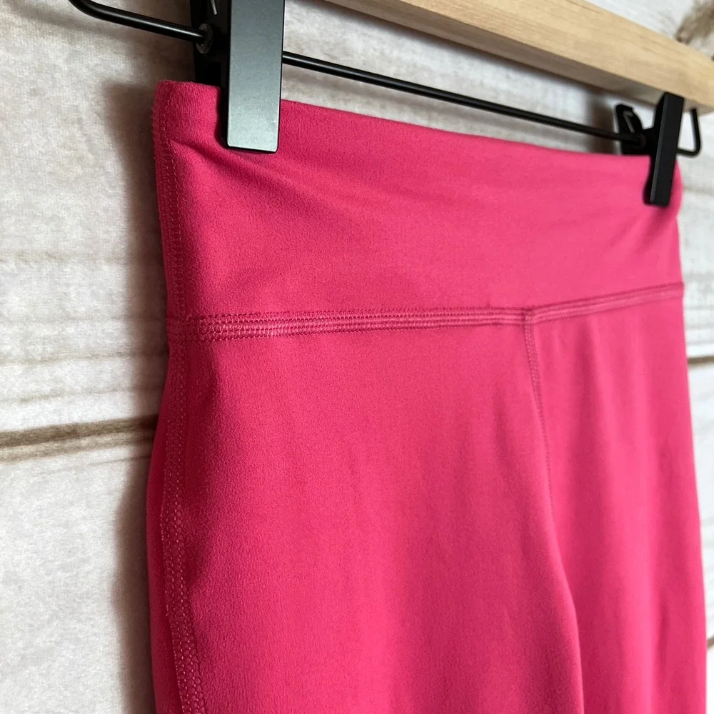 Athleta Girl High Rise‎ Chit Chat Flare Pants Kids Size S/7 Pink Athletic
